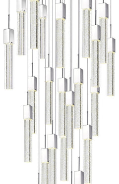 Sparkling Night Chandelier Vertical // XL 25 Light Finesse Decor