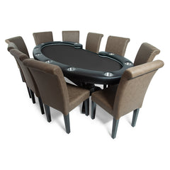 BBO The Lumen HD Poker Table LED Accent 11 Person Final Table