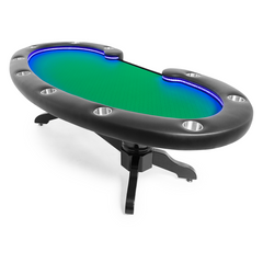 BBO The Lumen HD Poker Table LED Accent 11 Person Final Table