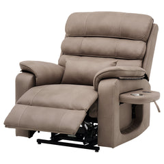 Power Lift Recliner Chair with Heat and Massage Electric Recliner Light Brown