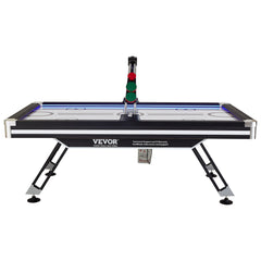 VEVOR Air-Powered Hockey Table, 89" Indoor Hockey Table for Kids and Adults, LED Sports Hockey Game with 2 Pucks, 2 Pushers, and Electronic Score System, Arcade Gaming Set for Game Room Family Home