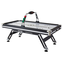 VEVOR Air-Powered Hockey Table, 89" Indoor Hockey Table for Kids and Adults, LED Sports Hockey Game with 2 Pucks, 2 Pushers, and Electronic Score System, Arcade Gaming Set for Game Room Family Home