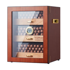 VEVOR 150 Cigar Humidor Cabinet Cedar Cigar Box Humidifier & Hygrometer & Shelve