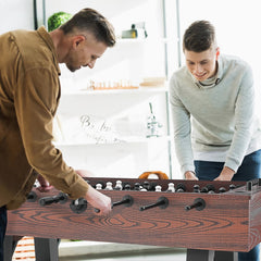 VEVOR Foosball Table, 55 inch Standard Size Foosball Table, Indoor Full Size Foosball Table for Home, Family, and Game Room, Soccer with Foosball Table Set, Includes 4 Balls and 2 Cup Holders